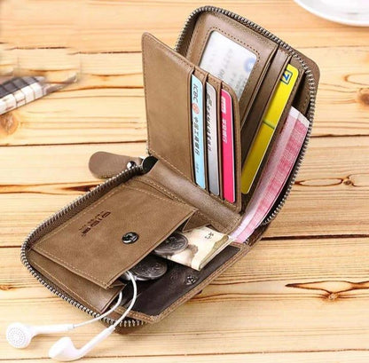 Men's Leather Wallet - Stylish and Slim