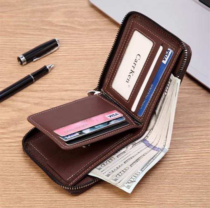 Men's Leather Wallet - Stylish and Slim