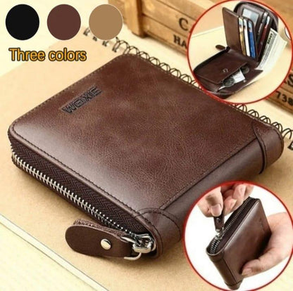 Men's Leather Wallet - Stylish and Slim