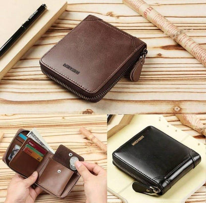 Men's Leather Wallet - Stylish and Slim